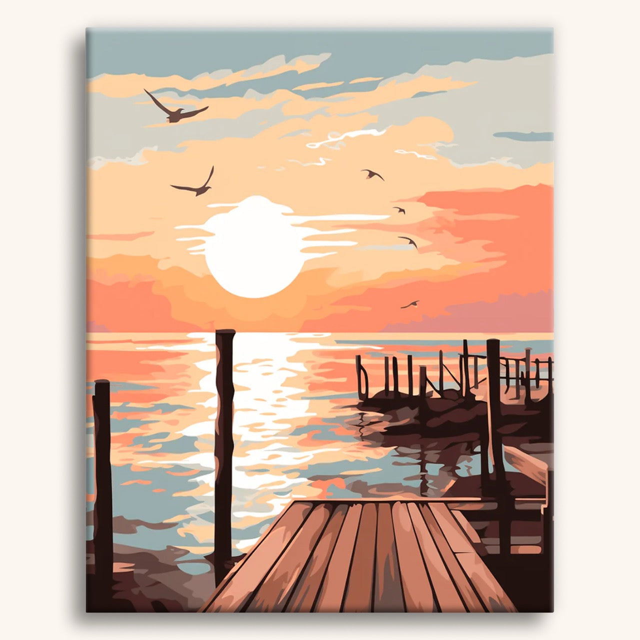 Steiger bij Zonsondergang