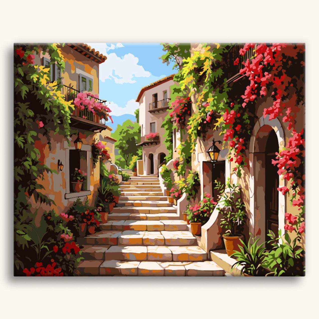 Vibrant Village Path