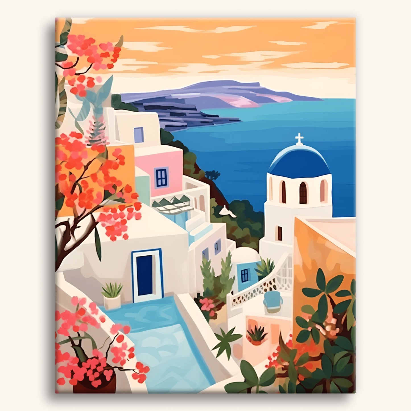 Colorful Santorini