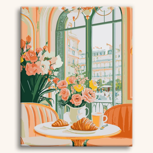 Croissant & Roses