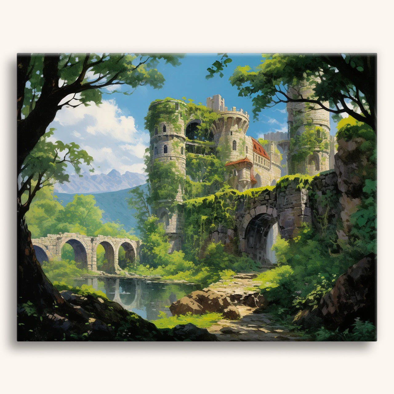 Kasteelruïnes in het Oerwoud