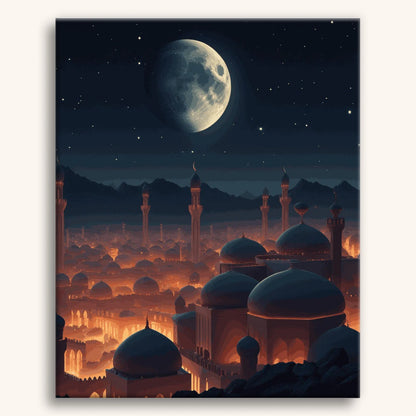 Moonlit Mosque City