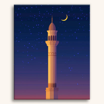 Night Sky Minaret