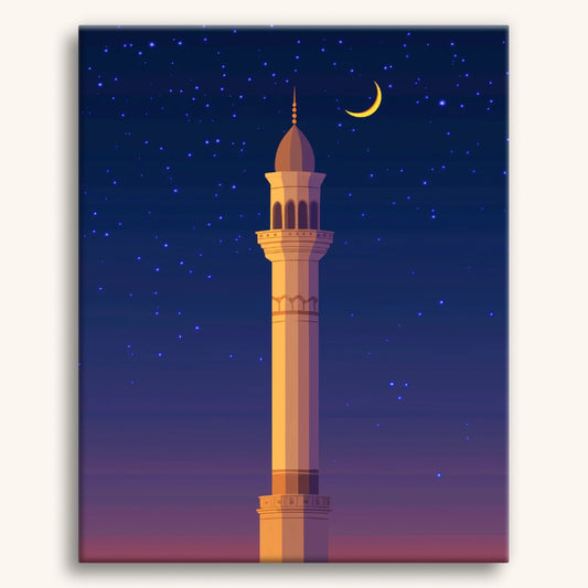 Night Sky Minaret