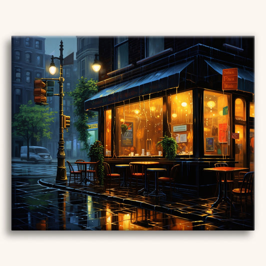 Rainy Coffee Shop